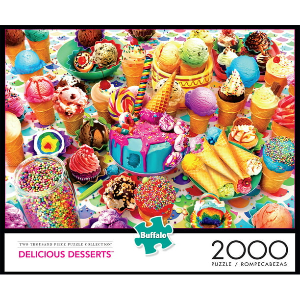 Adults Kids Puzzles Food Series 1000Piece Large Puzzle Game-Cream Cake